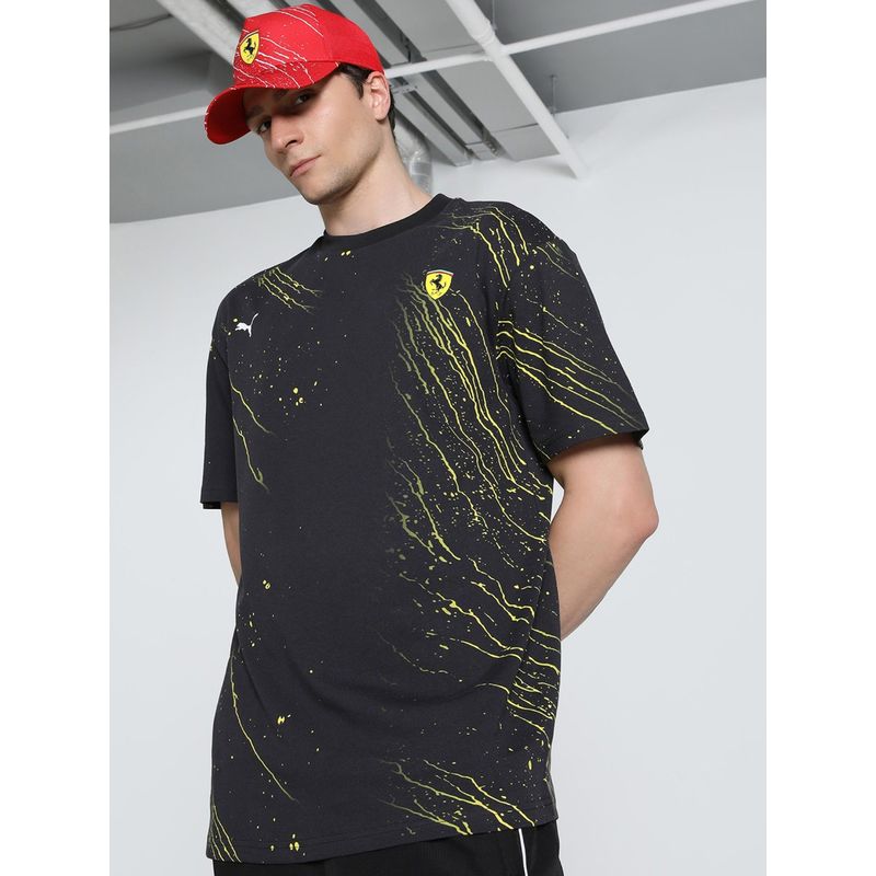 Puma Scuderia Ferrari Race Color Splash All-Over Print Motorsport Men's T-Shirt (L)