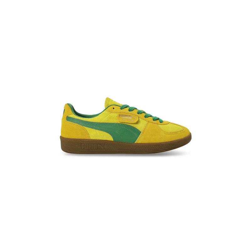 Puma Palermo Unisex Classic Comfort Yellow Sneakers (UK 8)
