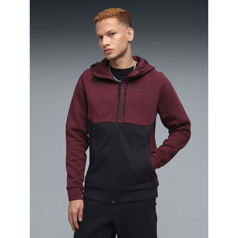 Puma Red Tech Full-Zip Hoodie (XS)