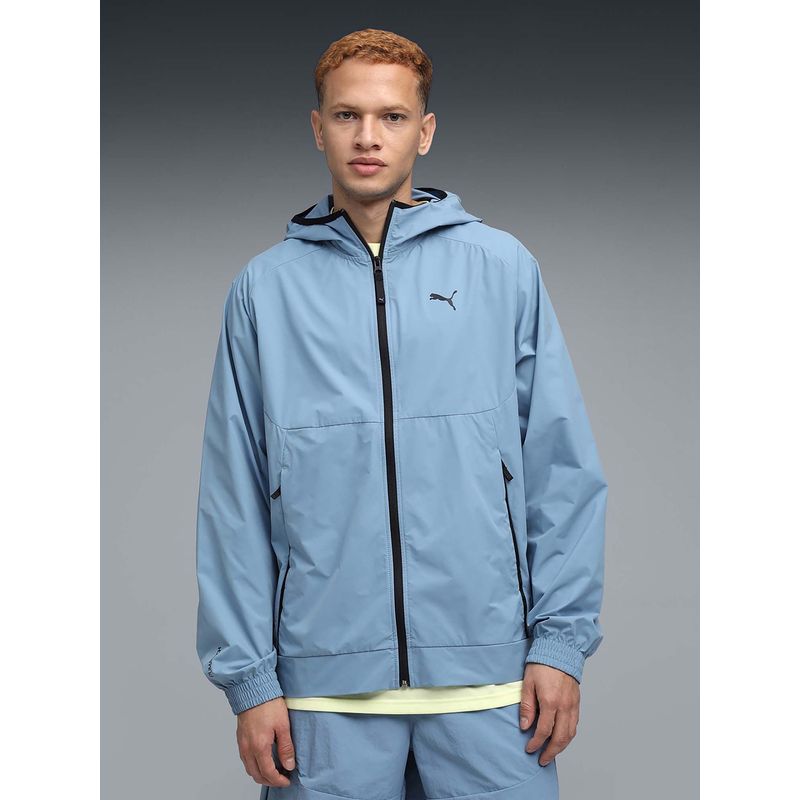 Puma Blue Tech Relaxed Fit Track Jacket (XS)