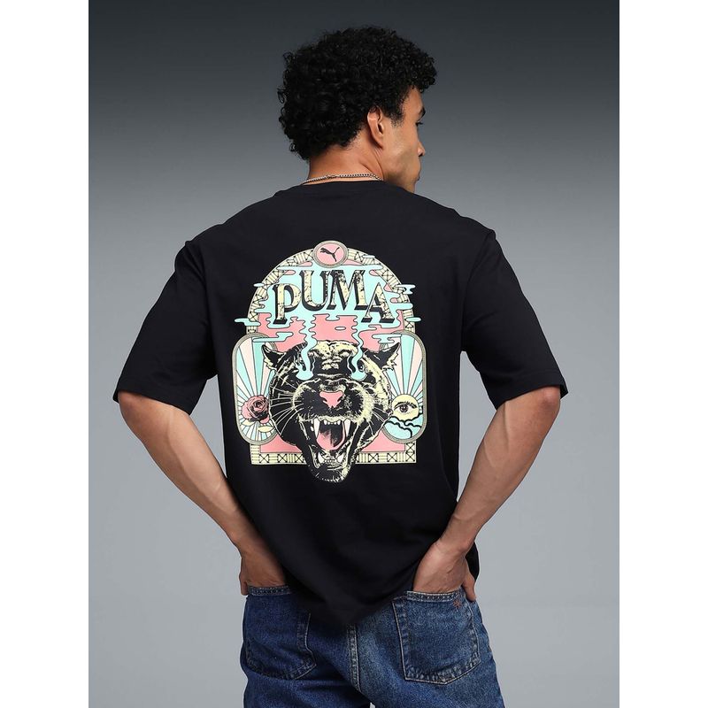Puma Mens Black Graphic T-shirt (XL)