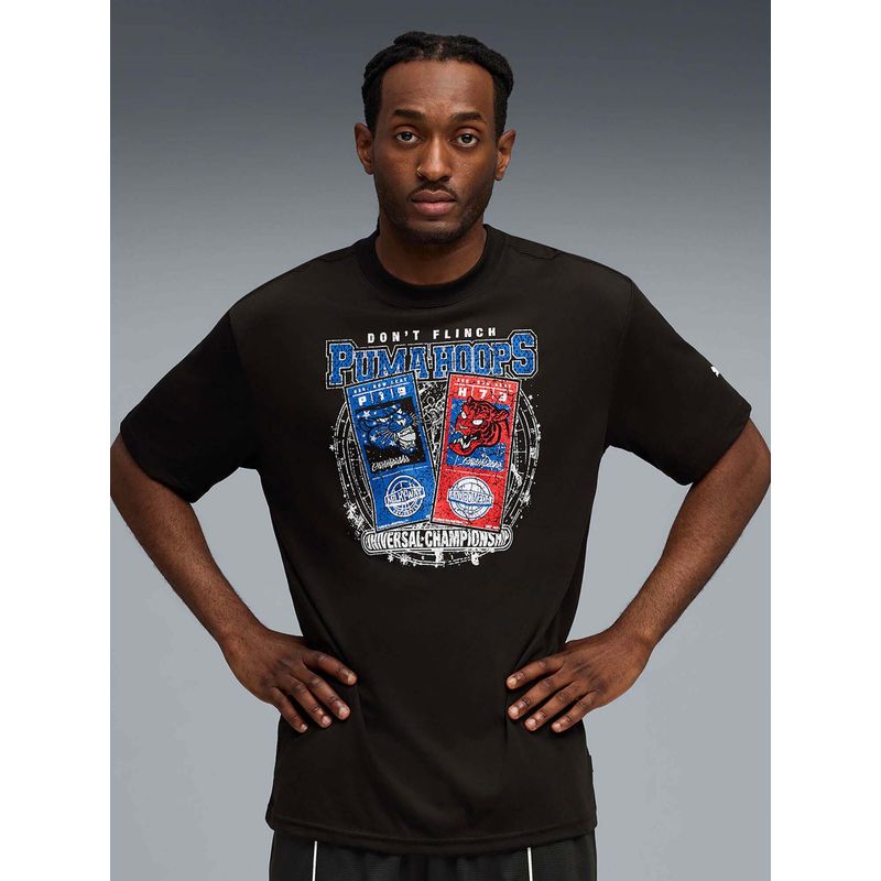 Puma Hoopaverse Men Moisture-Wicking Basketball T-shirt (S)
