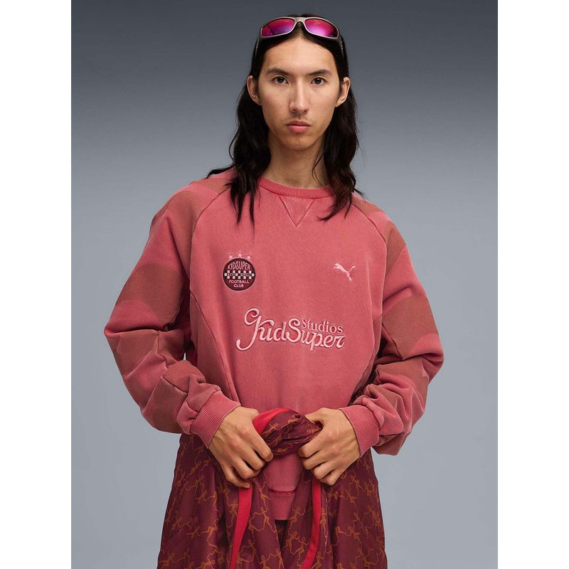 Puma Pink Kidsuper Men's Crew Sweatshirt (XS)
