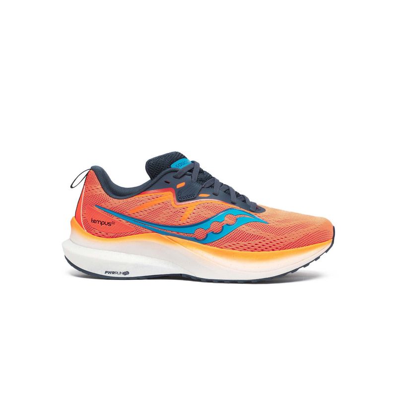 Saucony Men Tempus 2 Pwrrun Pb Vizi Orange & Dusk Sneakers (US 10)