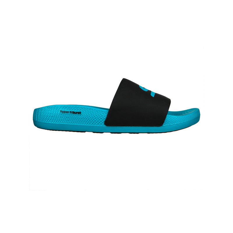 SKECHERS Men HYPER SLIDE - DERIVER Black Casual Slip On Sliders (UK 8)