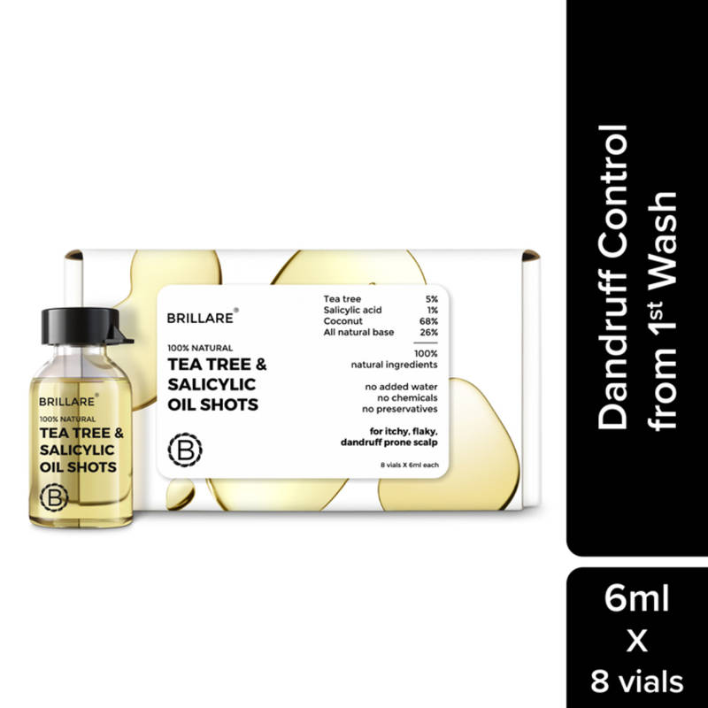Brillare 5% Tea Tree Hair Oil Shots 48ml - Image 2