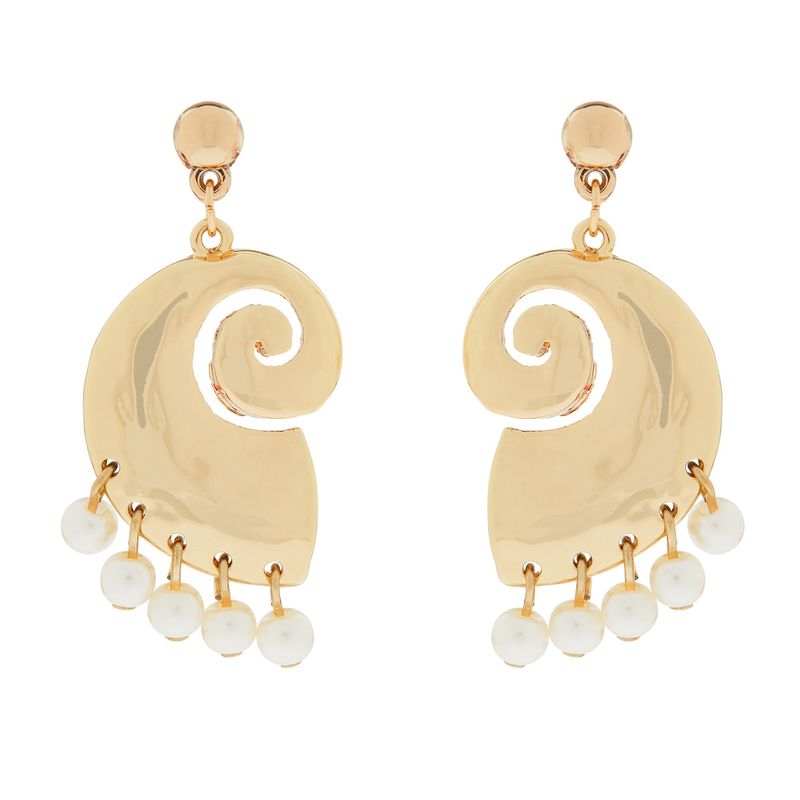 Accessorize London Conch And Pearl Droplets Earrings Buy Accessorize