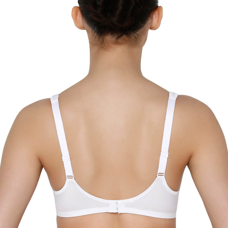 Triumph Elegant Cotton Wired Non Padded Shape and Support Classics Bra - White (38D)