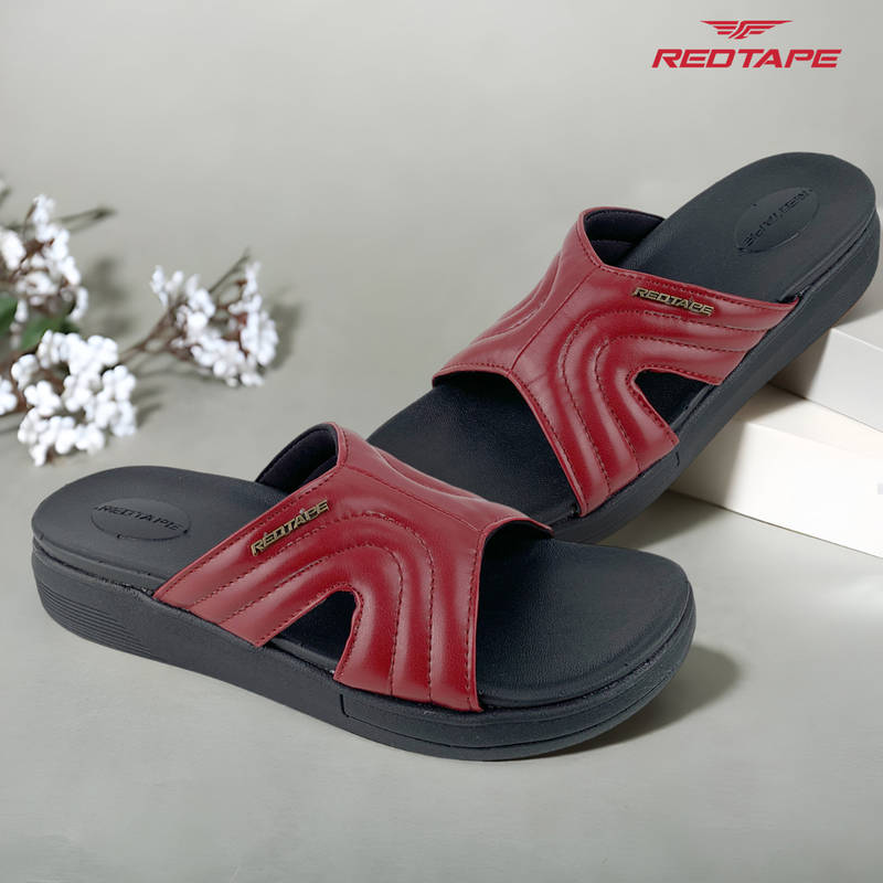 Red Tape Women Eva Comfort Sandals Red (UK 6)