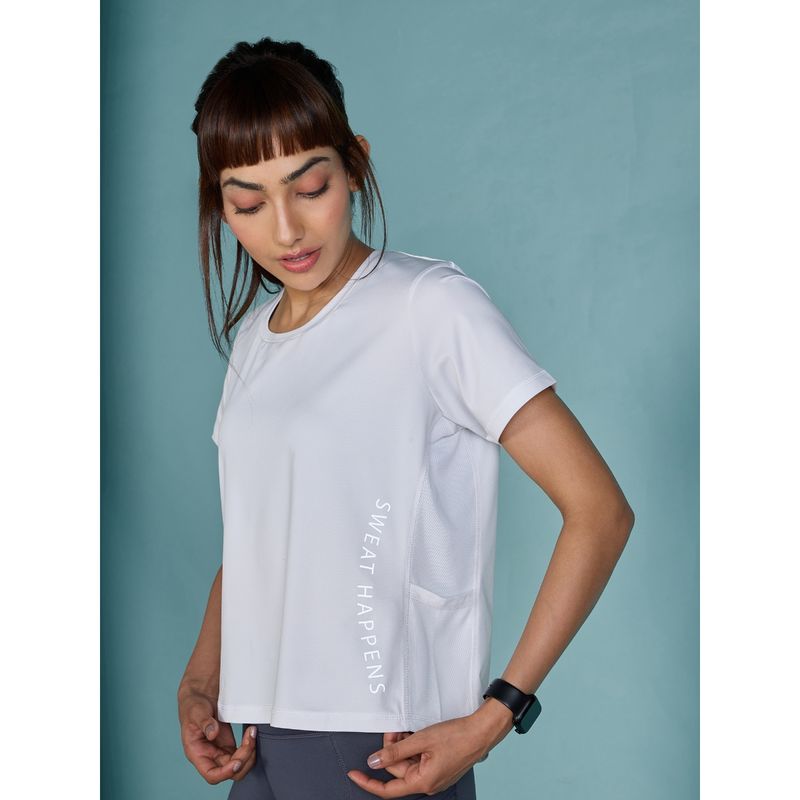 Kica Airy Gym Top With Side Mesh Panels For Training White Buy Kica Airy Gym Top With Side Mesh