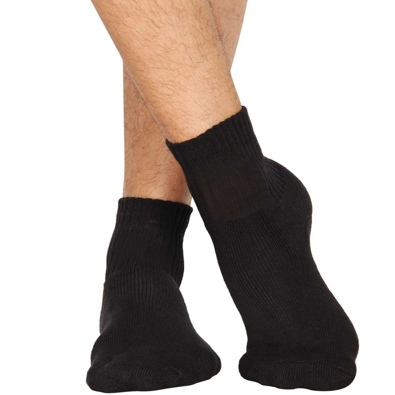 Jockey Black Men Ankle Socks (Free Size)