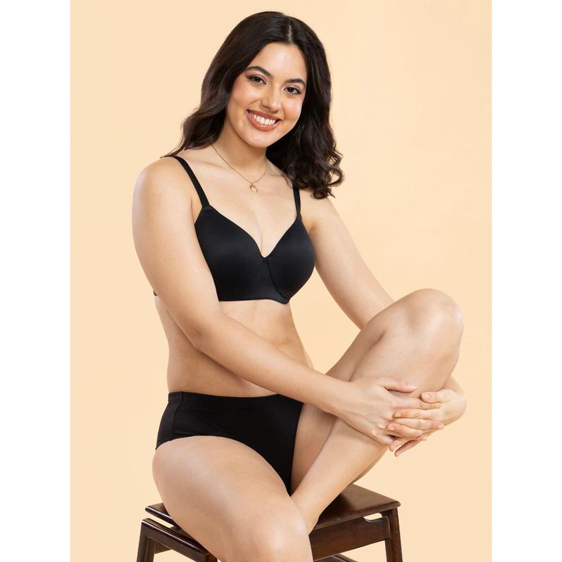 Enamor Air-Brush Perfect Lift Cloud Soft Cups Padded Wired High Coverage T-Shirt Bra F123 (32D)