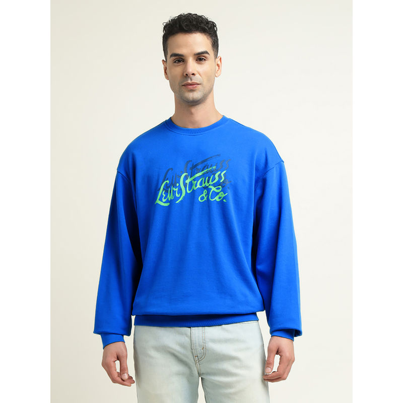 Levi's Mens Blue Crew Neck Sweatshirt (L)