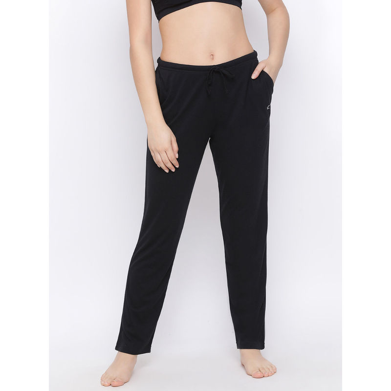 Kanvin Womens Solid Pyjamas Black (M) Black