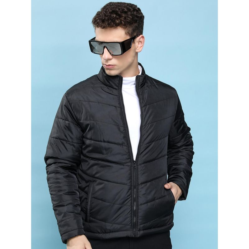 HIGHLANDER Men Black Solid Puffer Jacket (M)