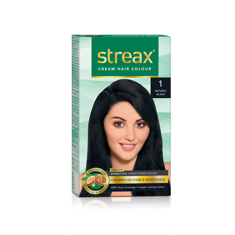 Streax Hair Colour Natural Black 1 At Nykaa Com