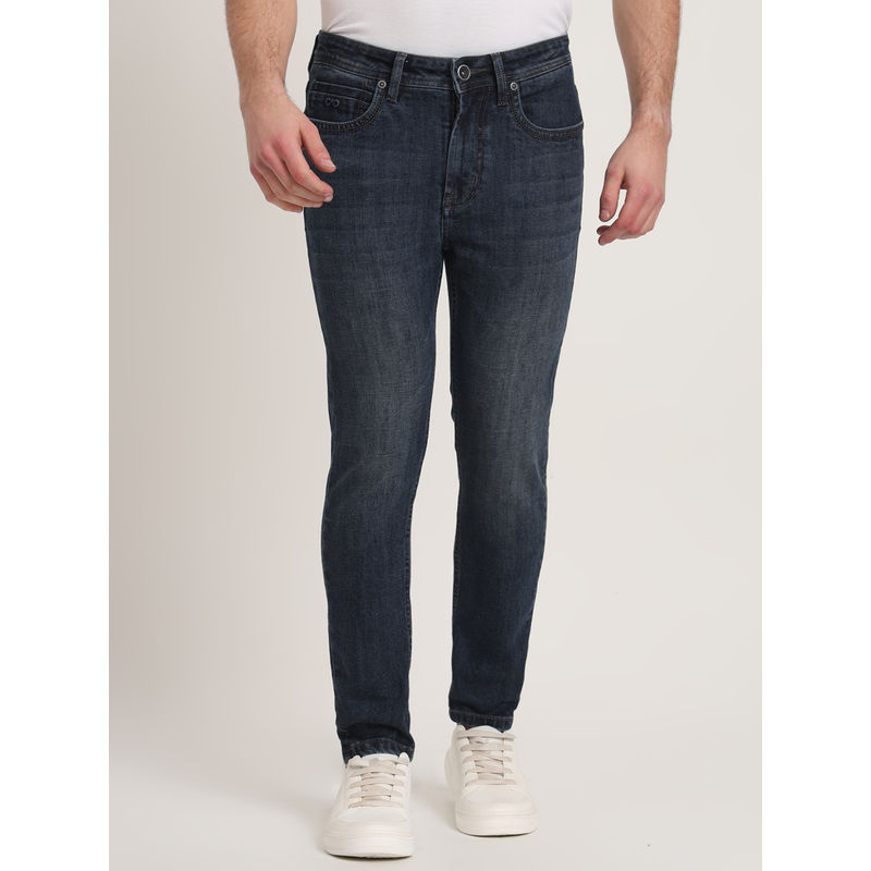 JadeBlue Blue Cotton Blend Washed Jeans (32)