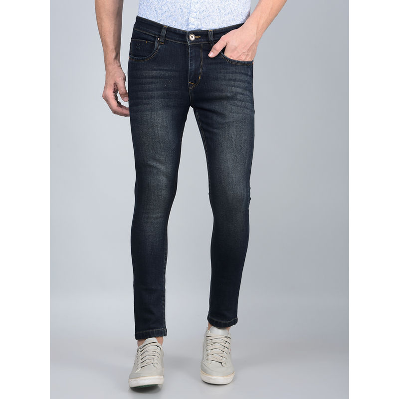 CRIMSOUNE CLUB Men Blue Skinny Jeans (34)