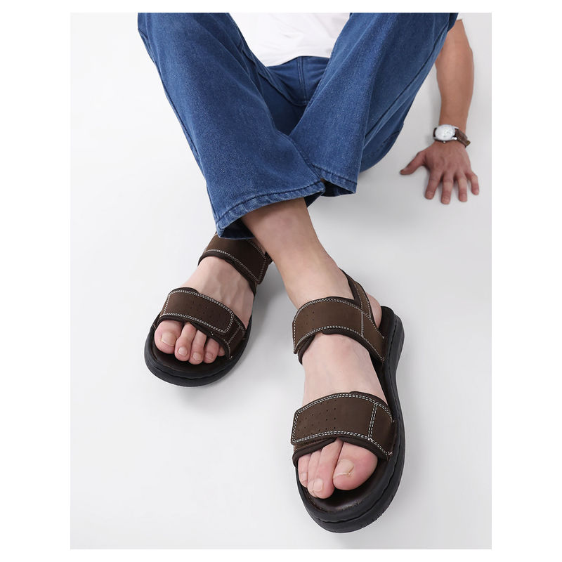 Monte Carlo Men Brown Sandals (UK 8)