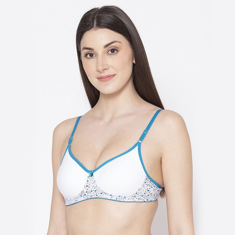 Groversons Paris Beauty Women Full Coverage Everyday T-Shirt Bra - White (34B)