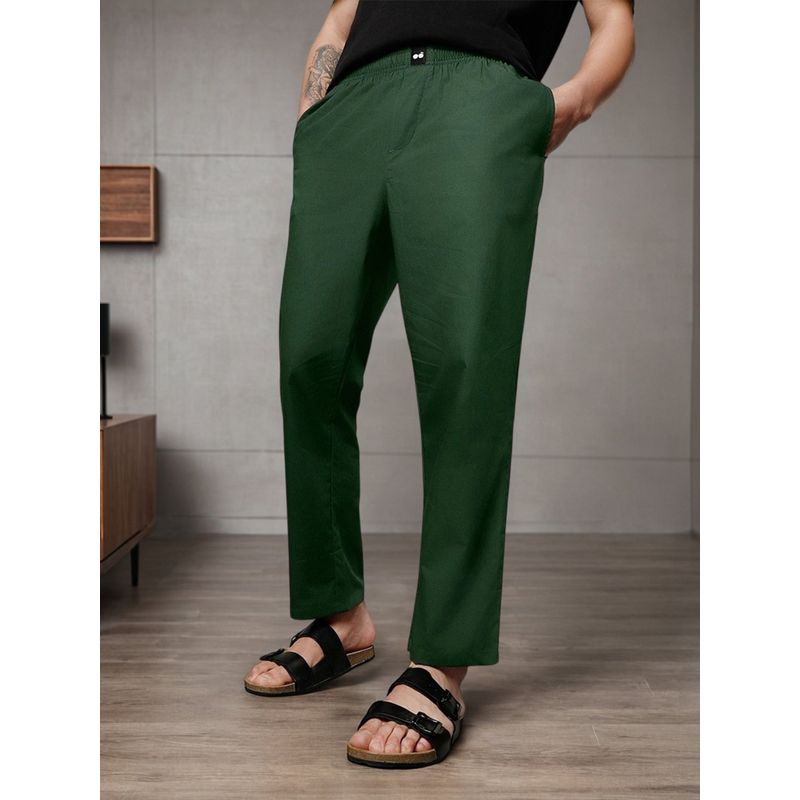 Bewakoof Men's Olive Pyjamas (L)