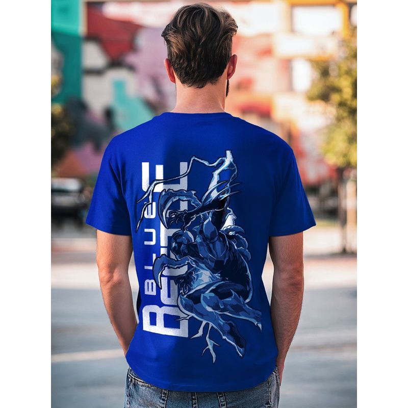 Bewakoof Official DC Men's Blue Beetle Graphic Printed T-shirt (S)