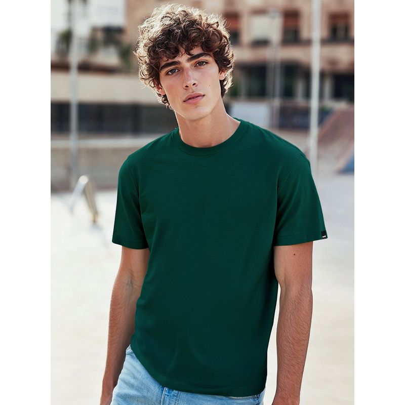 Bewakoof Men's Green T-shirt (M)