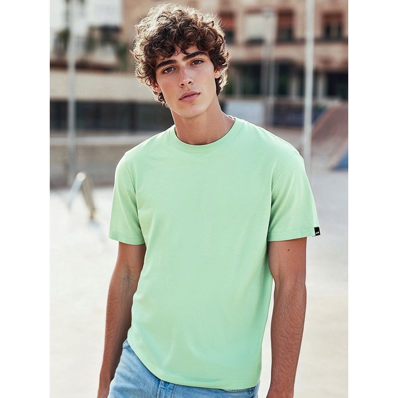 Bewakoof Men's Sun-Kissed Green T-shirt (S)
