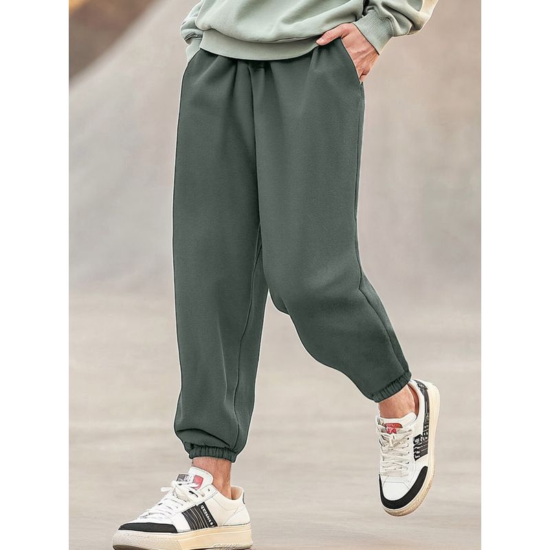 Bewakoof Men's Grey Oversized Joggers (M)