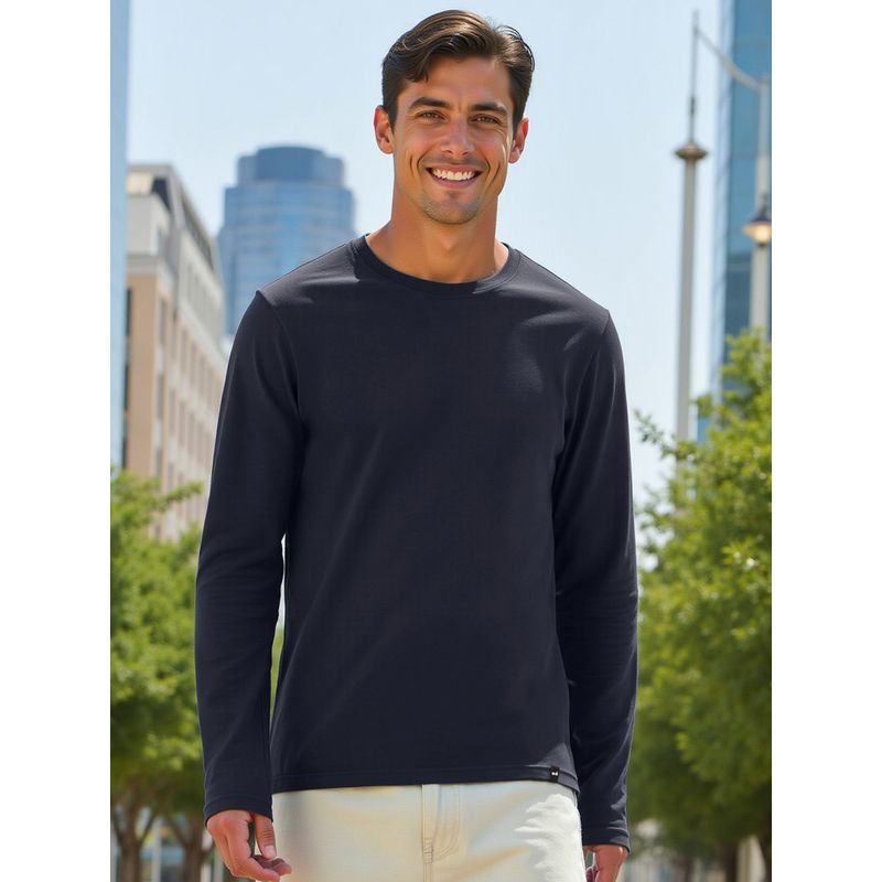 Bewakoof Men's Blue T-shirt (XL)