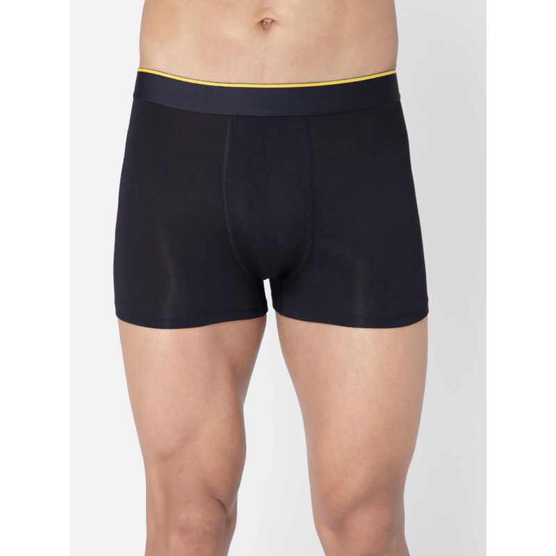 Bummer Black Mens Solid Micro Modal Trunks Underwear Ultra Soft & Breathable (XL)
