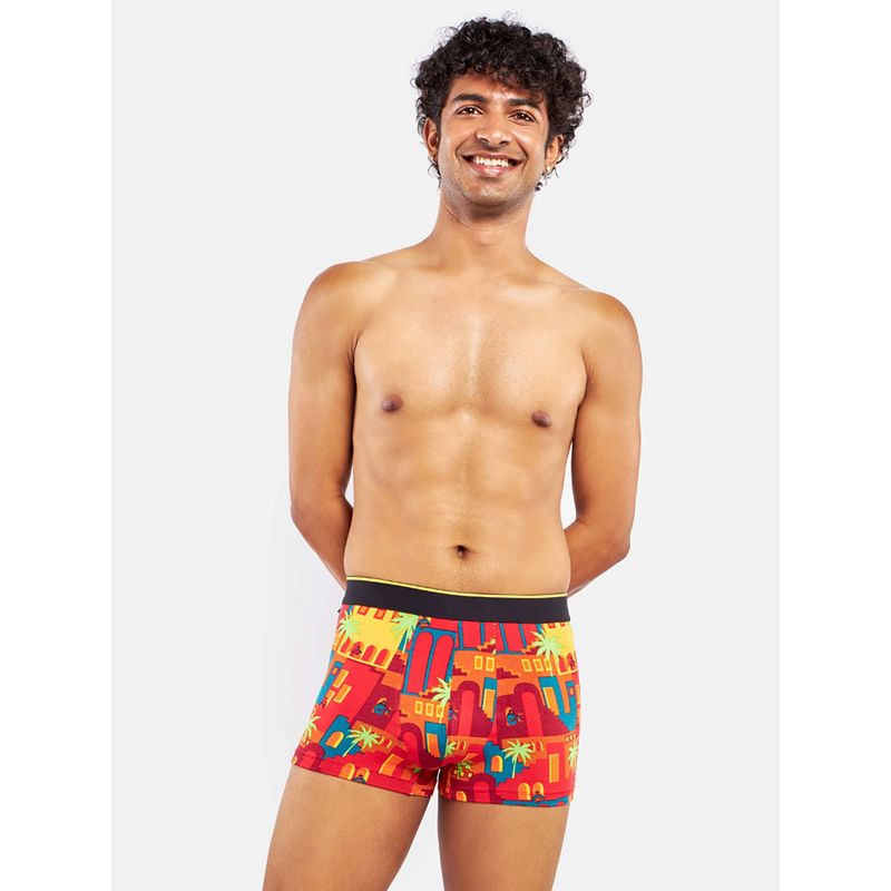 Bummer Multi-Color Mens Printed Micro Modal Trunks Underwear Ultra Soft & Breathable (XL)