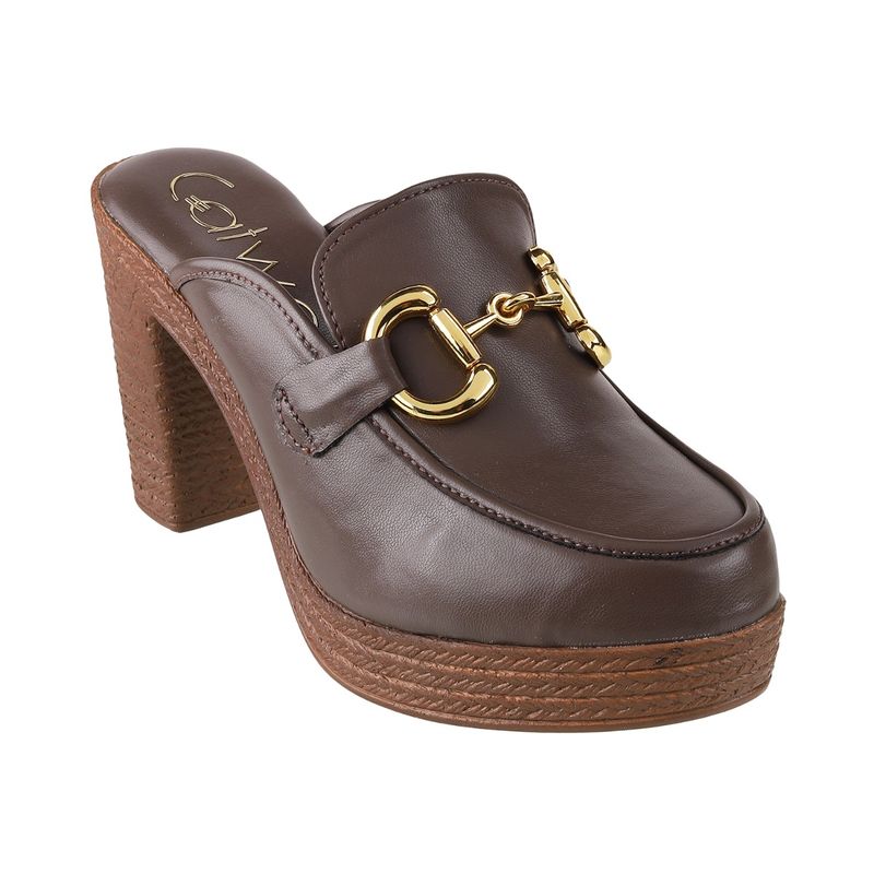 Catwalk Brown Causal Women Sandal Heels (UK 5)