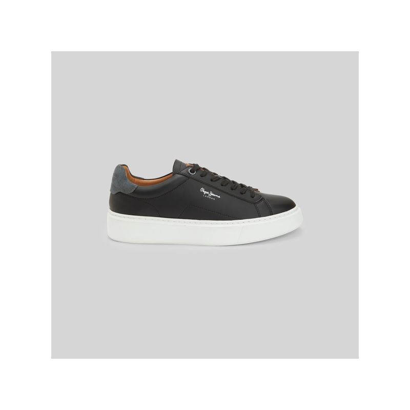 Pepe Jeans Yogi Original Black Cup Sole Sneakers (EURO 42)