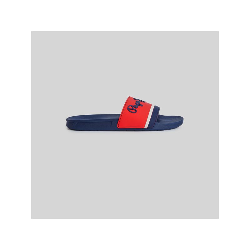 Pepe Jeans Red Graphic Print Beach Sliders (EURO 42)
