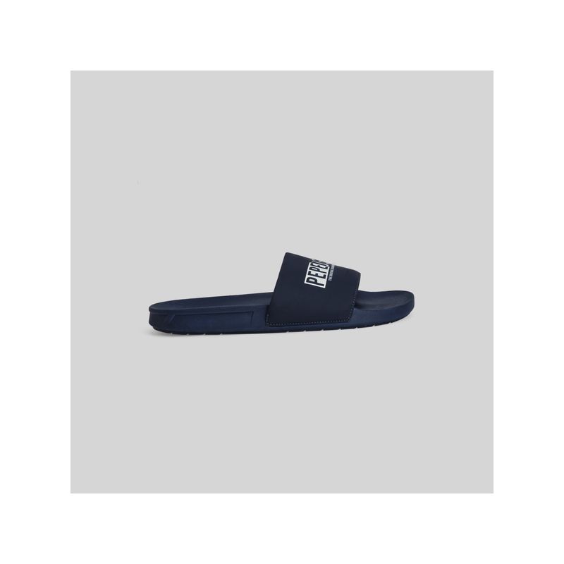 Pepe Jeans Navy Blue Logo Printed Anti-Skid Beach Sliders (EURO 41)