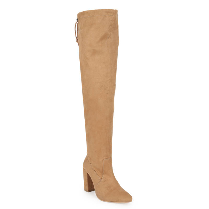 Truffle Collection Nude Solid Boots (UK 5)