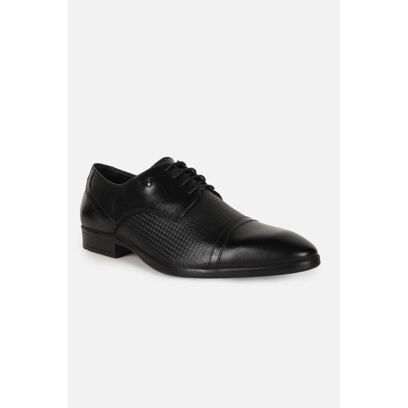 Van Heusen Black Lace Up Formal Derbies (UK 8)