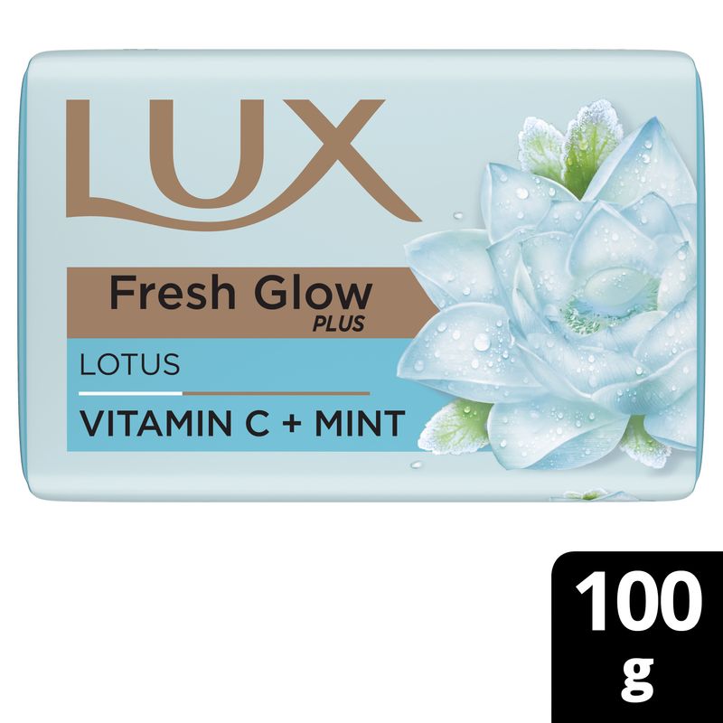 Lux Fresh Glow Plus Lotus & Vitamin C Mint Soap Bar