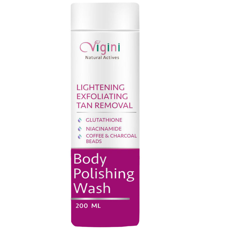 Vigini Exfoliating Coffee Scrub Skin Whitening Body Wash for D De Tan Uneven Dull Dark Spots Removal