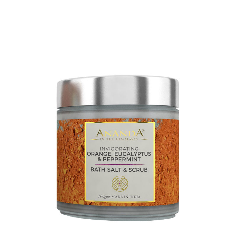 Ananda Invigorating Body Scrub & Bath Salt - Orange, Eucalyptus, Peppermint
