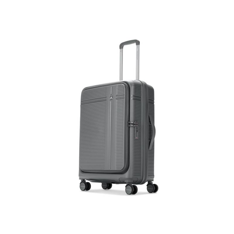 Aristocrat Unisex Solana Grey Hard Luggage Trolley Bag (M)