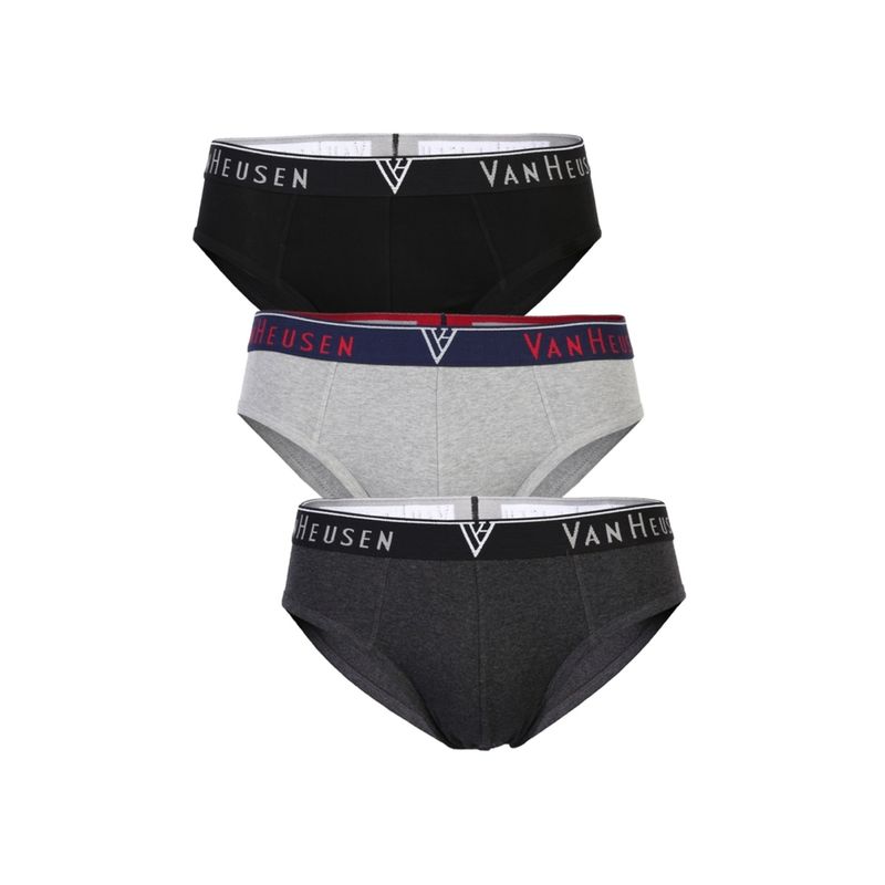 Van Heusen Men Pack of 3 Antibacterial & Colour Fresh Briefs - Multicolour