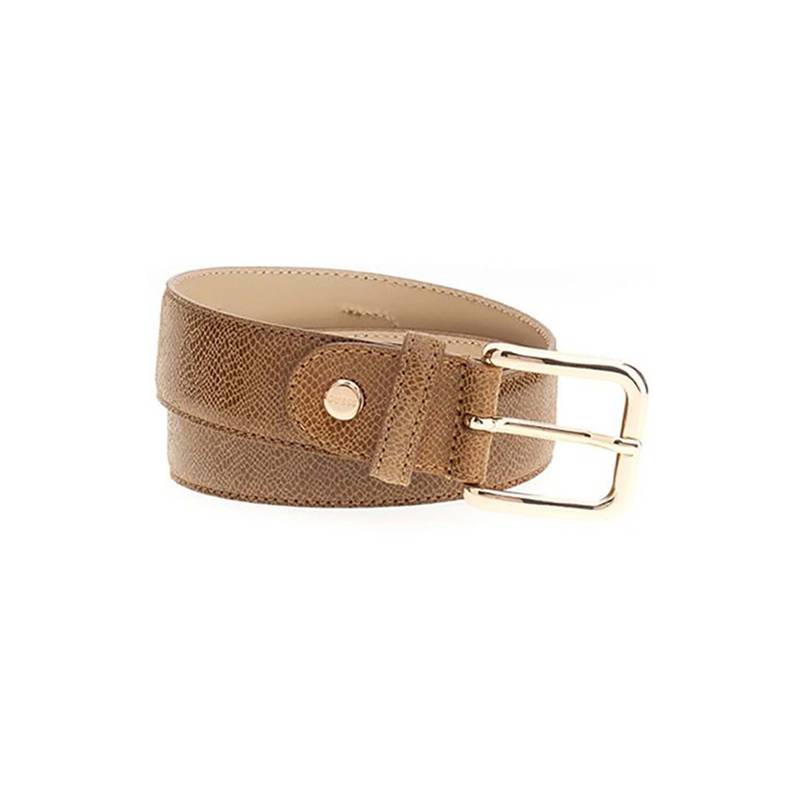 Guess Women Brown Leather Textured Belt (L)