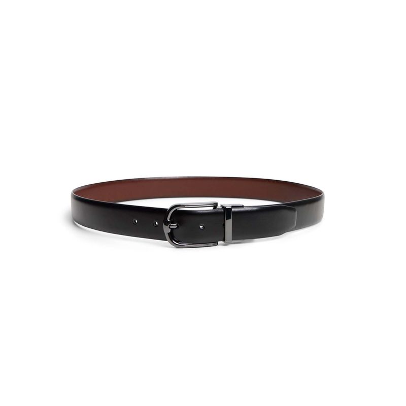 Aldo Men Black Solid Reversible Belt (32)