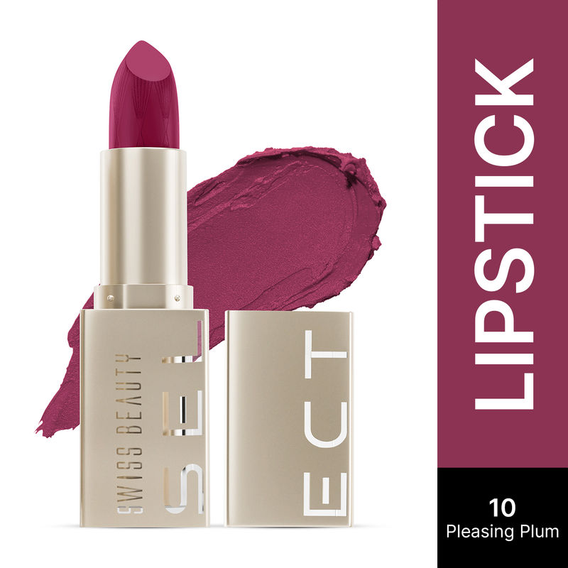 Swiss Beauty Select Creme Touch Lipstick - 10 Delightful Plum