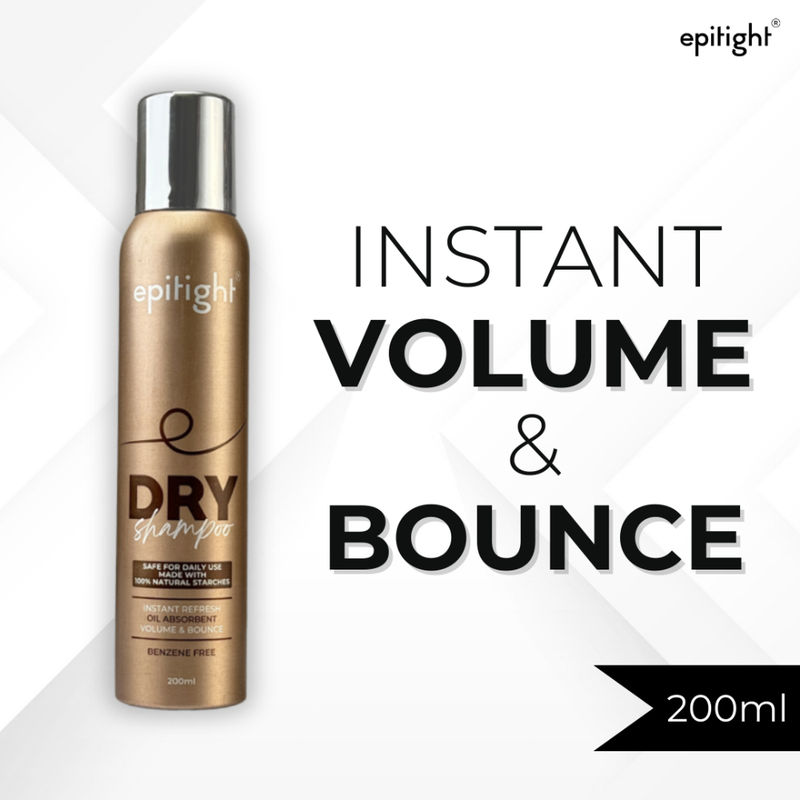 Epitight Dry Shampoo Adds Volume With Corn Starch, Benzene Free & Sunflower Oil - Sulfate Free