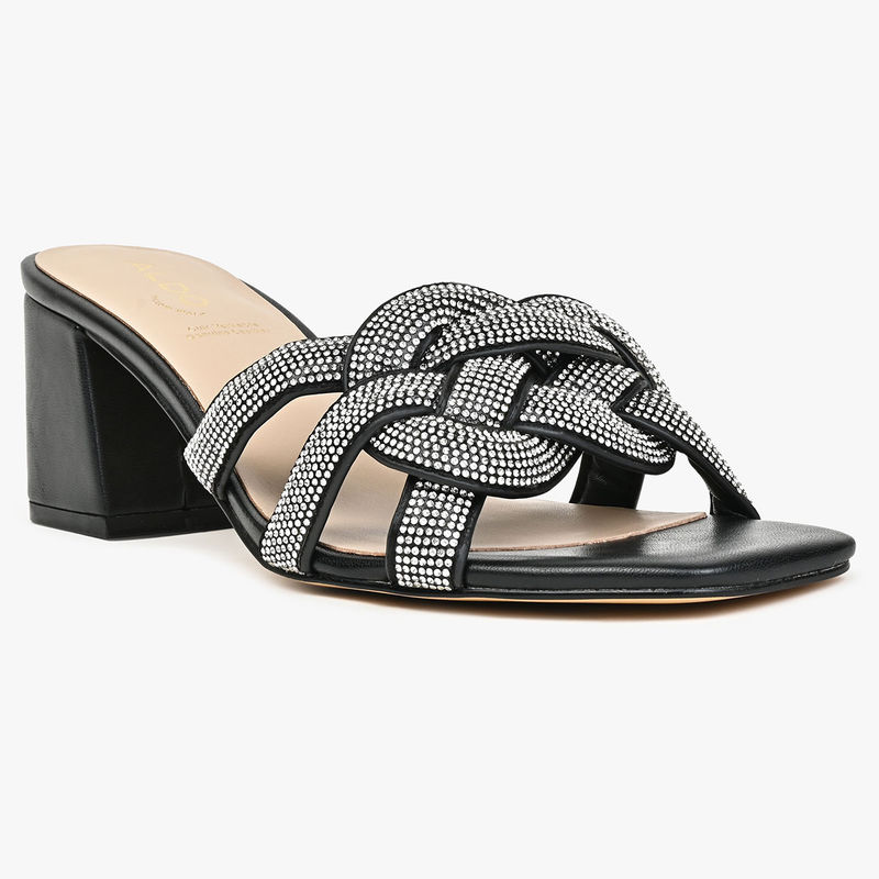 Aldo Women Slip On Black Sandals Buy Aldo Women Slip On Black Sandals