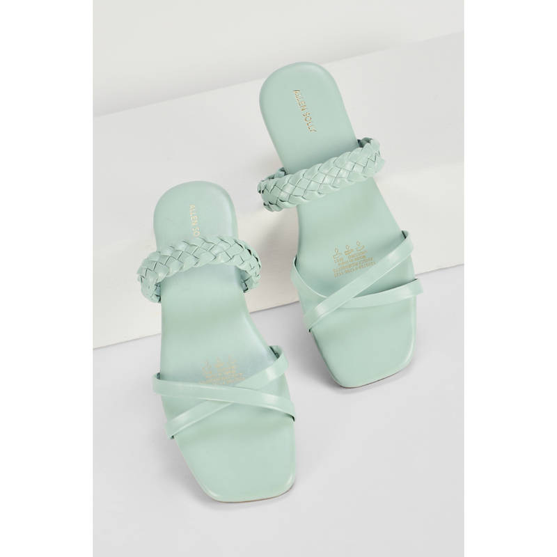 Allen Solly Women Green Casual Flats (UK 5)