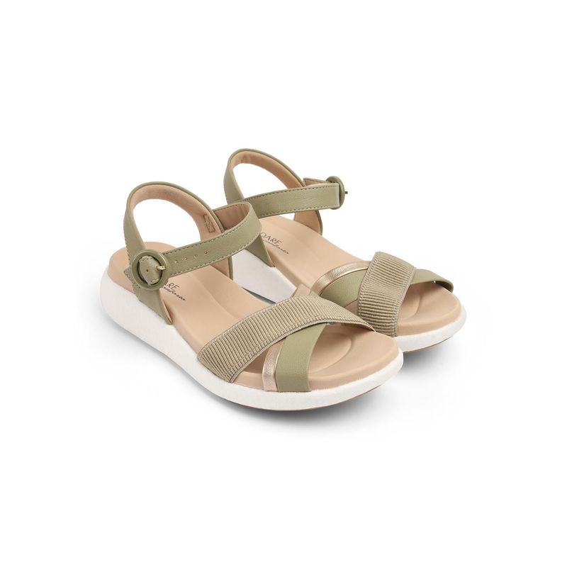 MODARE Green Platform Pair Of Sandals (EURO 36)